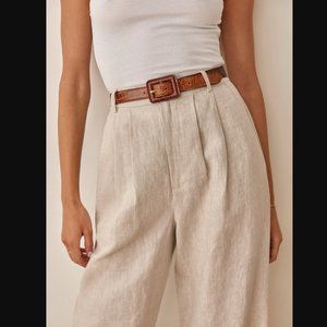 Reformation Linen Vesta Pant Size 0
